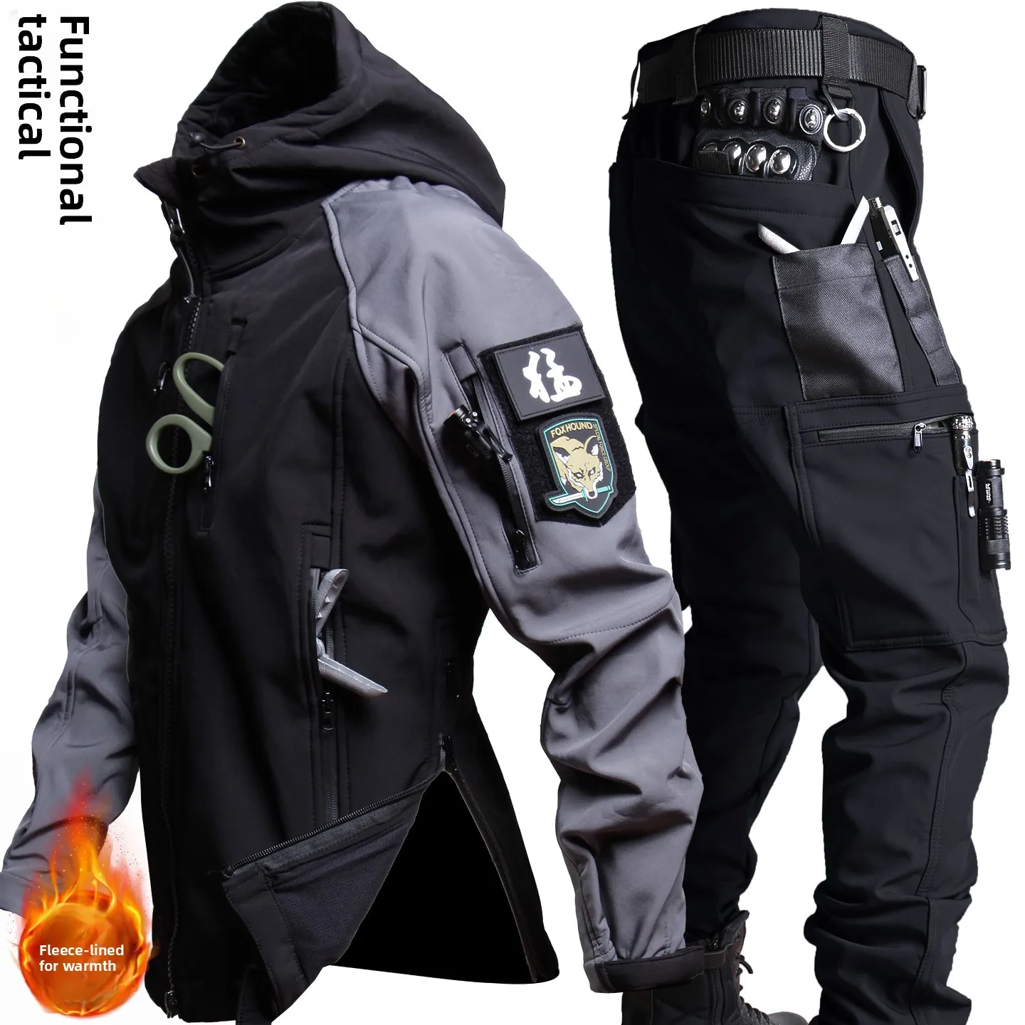 

Мужская осенняя ветрозащитная водонепроницаемая подкладка Fce для езды на велосипеде Jaet Outdoor Faion Urban Sle Long Sve на молнии C...