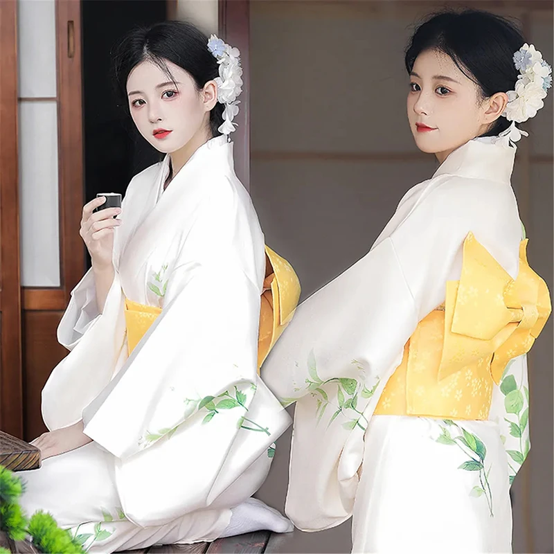 Elegant 2026 Women's Japanese Kimono for Birthday Banquet Photo Photography Selfie Dance Gentle New Clothing for Photo Shop Hall
