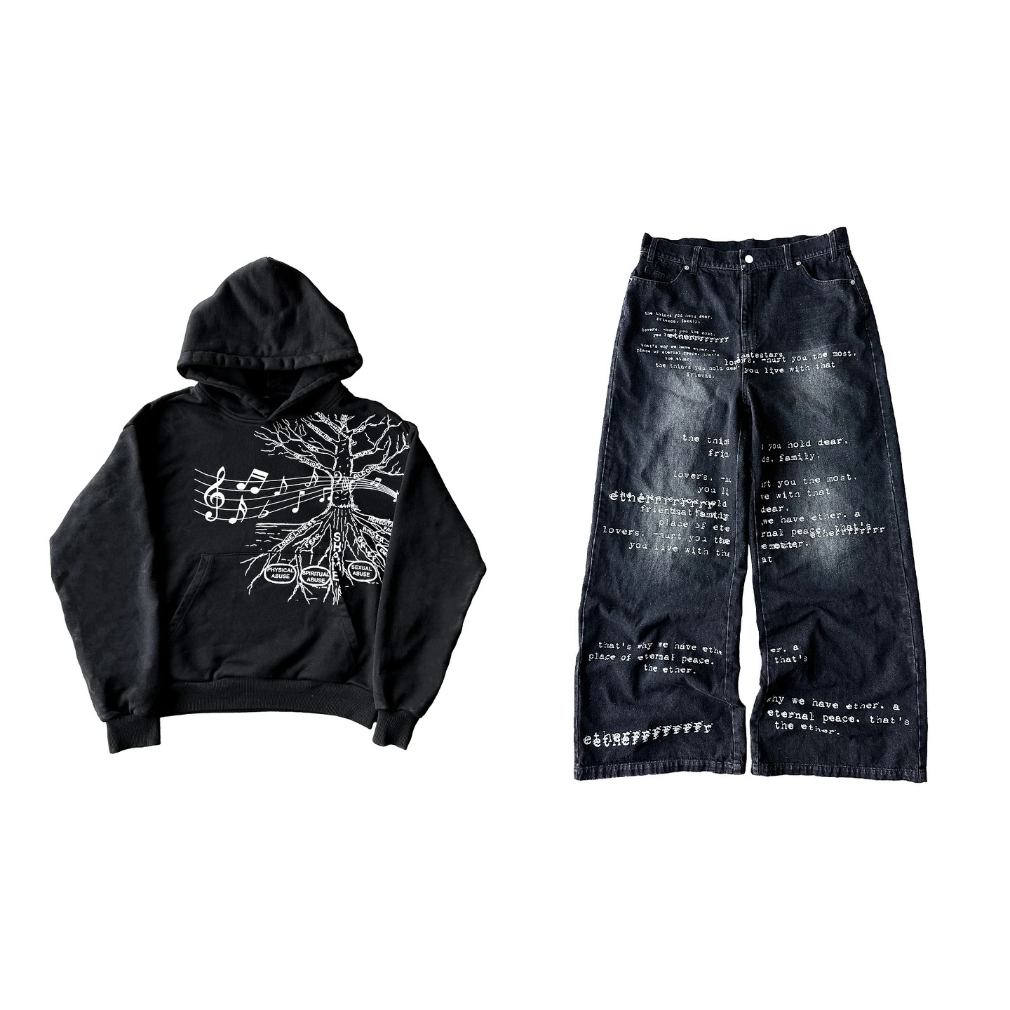 Letters print Casual hoodies women and men street sweatpants set y2k zipper cardigan sweatshirts tracksuit men clothing