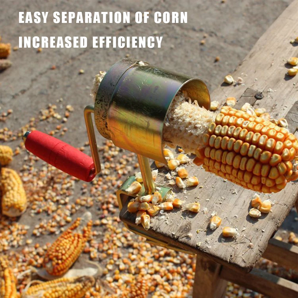 Stainless Steel Corn Peeler Corn Thresher Easy Peel Manual Corn Threshing Tool Corn Sheller Hand-Operated Corn Thresher