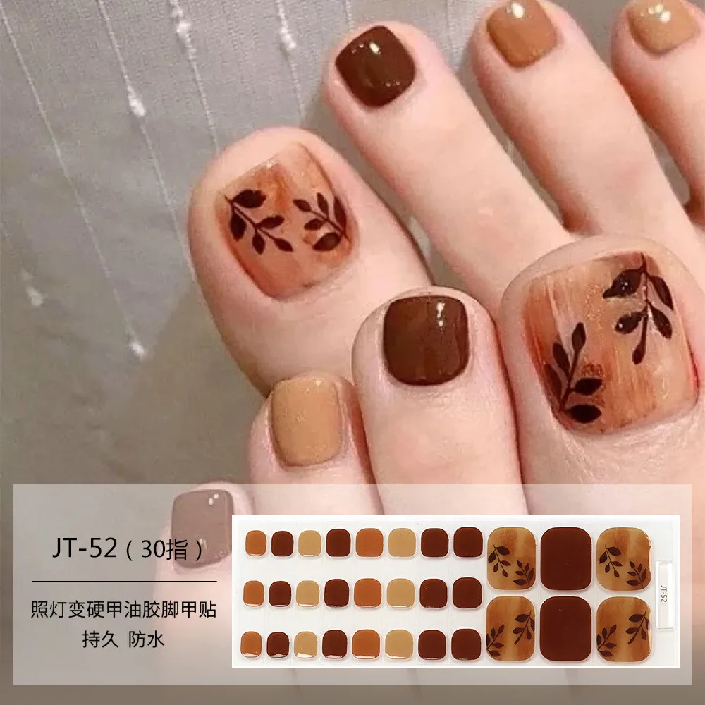 

Semi cured gel nail care sticker Candy love toe nail care sticker gel sticker, needs UV