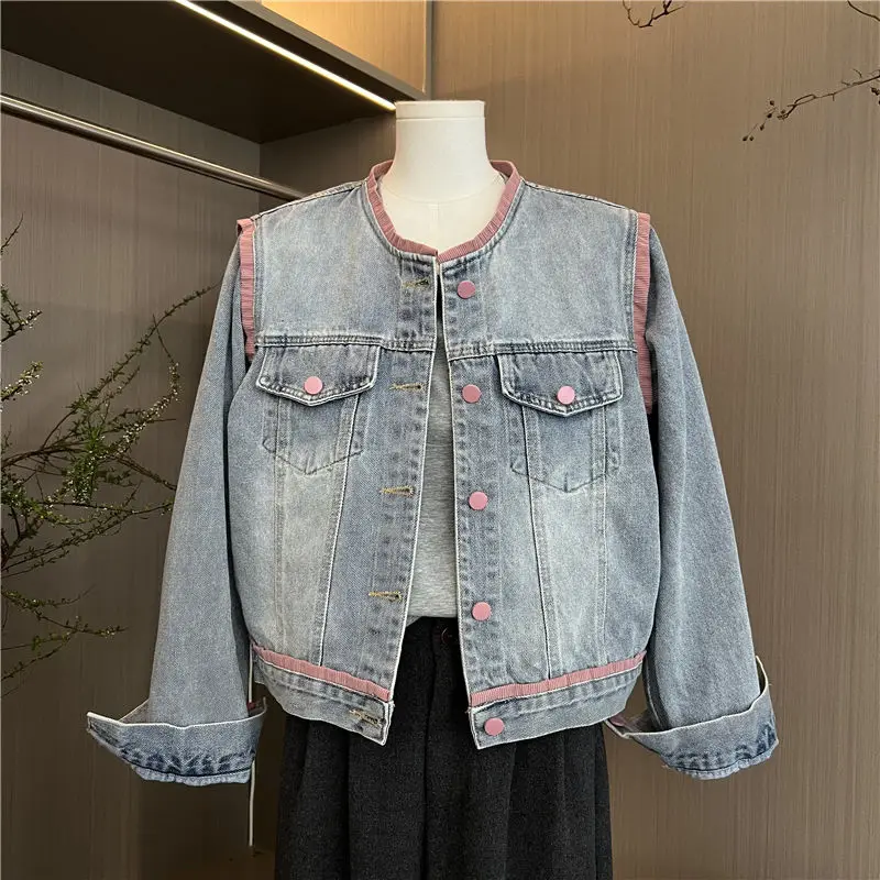 

Женские куртки, элегантные модные свободные повседневные куртки-бомберы с длинными рукавами Y2K на молнии, винтажная уличная одежда из искусственной кожи с капюшоном и отложным воротником