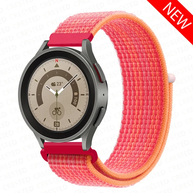 Nylon-Loop-Band für Samsung Galaxy Watch 6 4 7 Classic/5 Pro/Active 2/Gear S3 20 mm/22 mm Armband Huawei Watch GT 6 5 4 2e 3 Pro