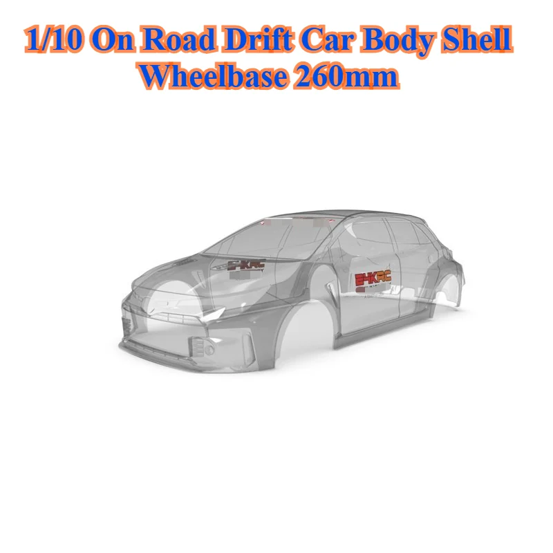 RC Simulation Model Car Shell 1/10 Scale 24KRC DPR Spec customizable size Widebody Low Profile Drift Body Replacement Accessory