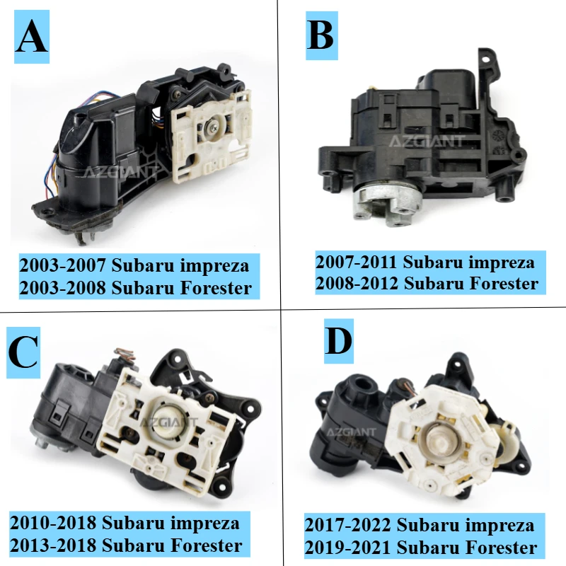 

For Subaru Impreza 2003-2022 Forester 2003-2021 Auto Power Folding Rearview Side Mirror Actuator Assy&gear Set 30T 44T 45T 48T