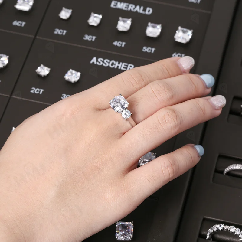 HMJ Jewelry Tools Caliper Diamond Carat Size Shape Customize Comparison Magnetic Ring Gem Base 10 Cuts 0.5-6CT for Jewelry Store