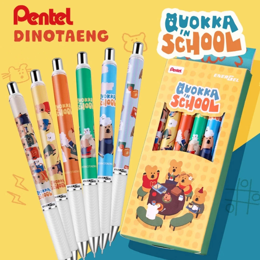 Gel Ink Pen Set - 6PCS/Set Pulpen Gel Pentel BLN75DT Jepang