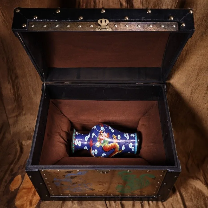 Treasures, old collections, rare pure copper enamel in the imperial collection of the court, and exquisite craftsmanship in drag