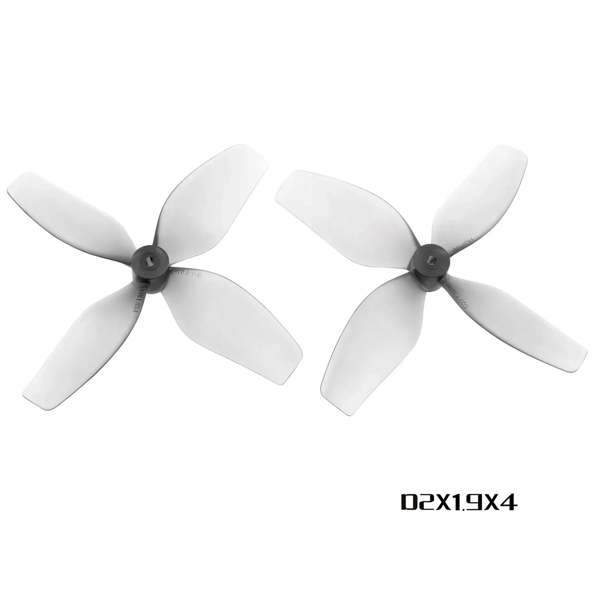 HQPROP D2X1.9X4 T51MMX4 2 Inch 4-Blade PC Props Upgraded Smooth Blades for Mini Ducted Cinewhoop FPV Freestyle Drone DIY Parts