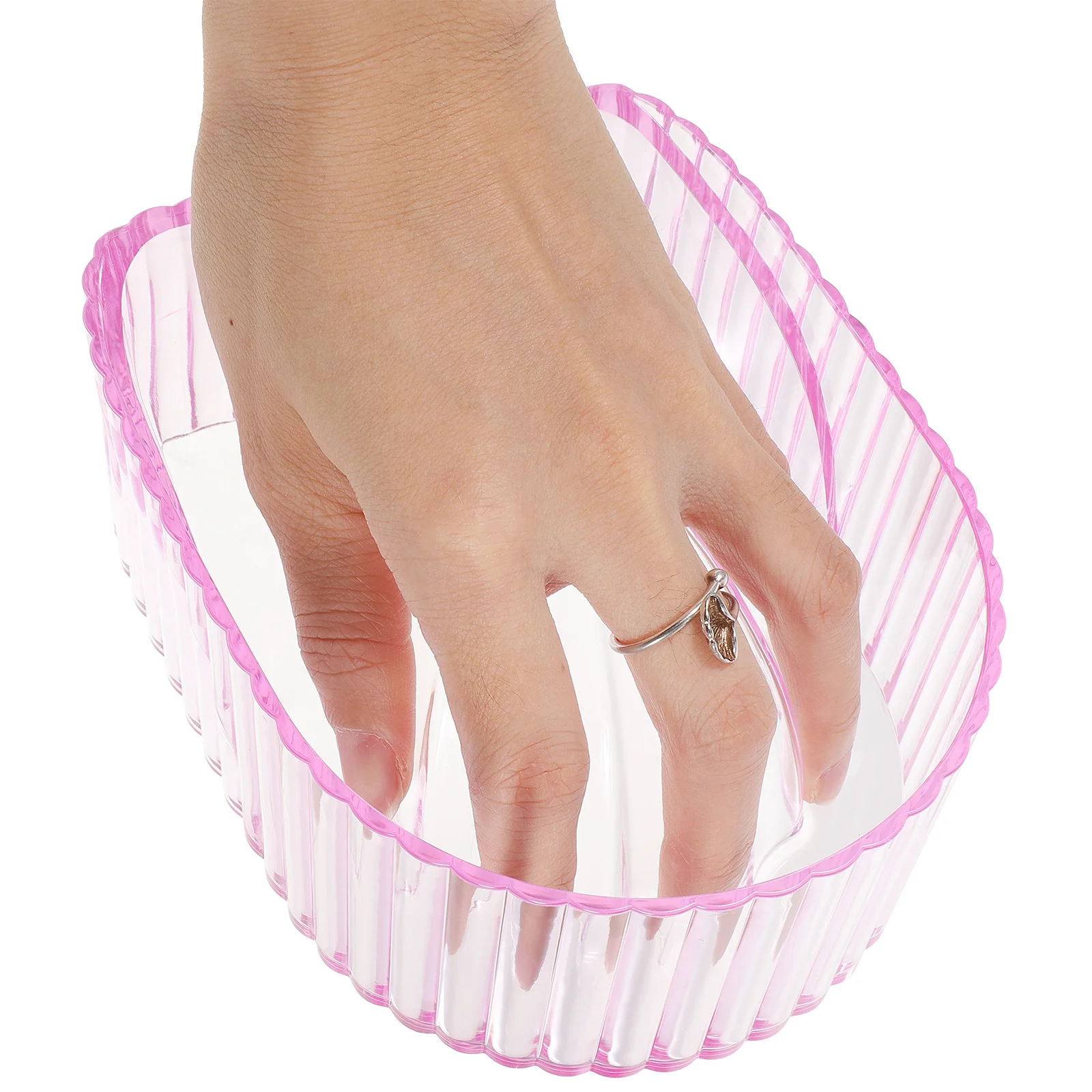 Nail Soak Bowl Acryl manicurekom voor het verwijderen van nagelkunst, handinweken spa-tool, manicurebenodigdheden voor thuisgebruik in de salon