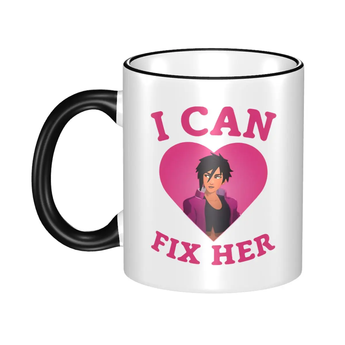 

I Can Fix Her Invisigal Mug Kawaii Dispatch Game Coffee Cup Gifts For Friends