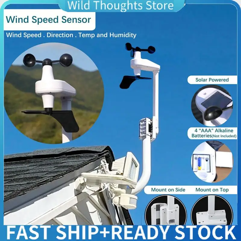 

5-In-1 Wi-Fi Weather Station Display &Wind Speed And Direction Rainfall Weather Forecasts Temperature Humidity-[Qahk]