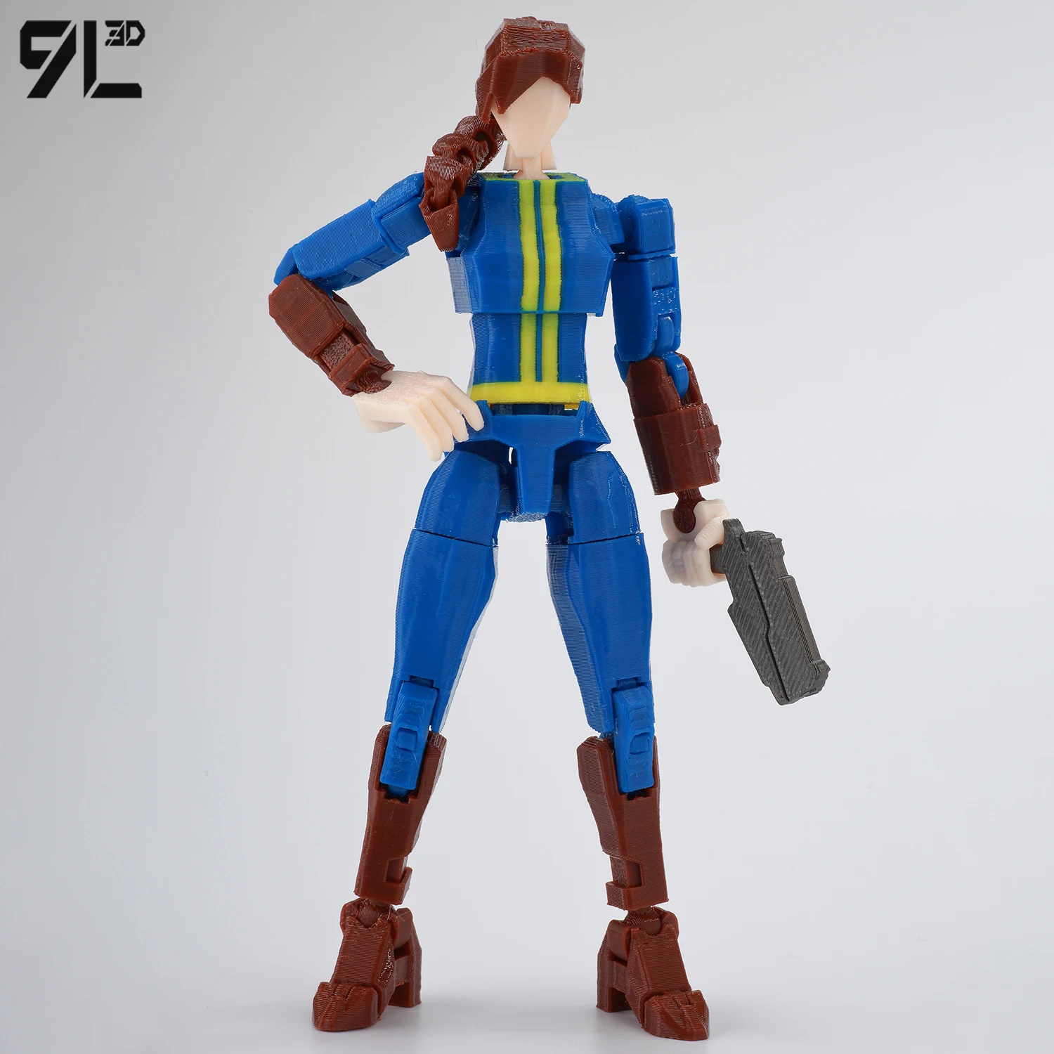 

9L3D Dummy13 Lucky13 Multi Jointed Desk Decor Collectible Full Body Movable Anime Figure Gift for Kids Articulate Movable Joints