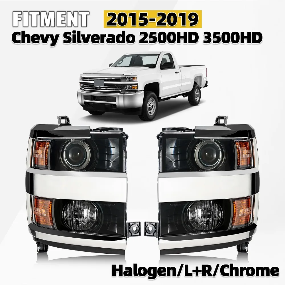 

Для Chevrolet Silverado 2500HD 3500HD 2015-2019 годов выпуска, пара галогенных фар (правая+левая)