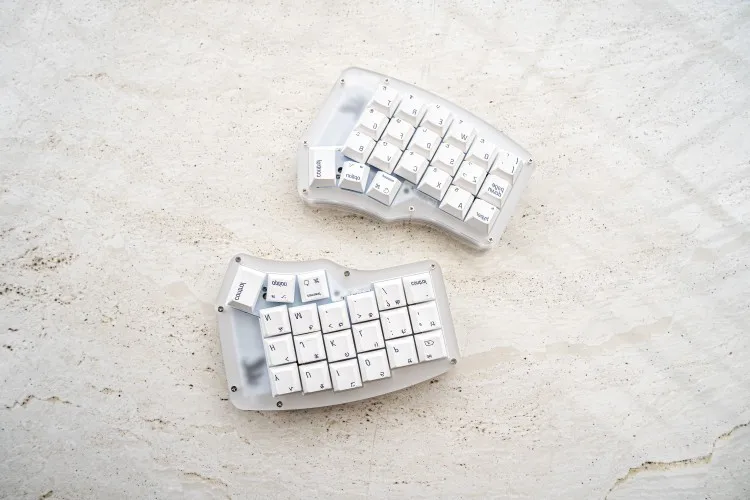 2.4G wireless IFKB Corne Keyboard Kit hotswap mx switch VIAL remap Split Keyboard ergo MINI