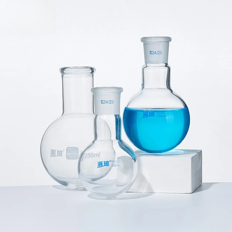 DXY 50/100/150ml single neck round-bottom flask,Boiling Flask round bottom,short neck standard ground mouth joint 24/29