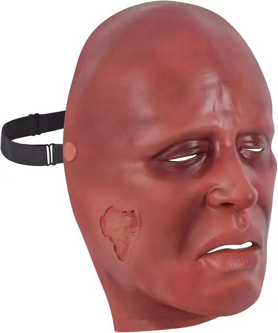 Wearable Mild Burn Wound Face Model Simulation Facial Trauma Pathology for Military First Aid Training Medical Student Education