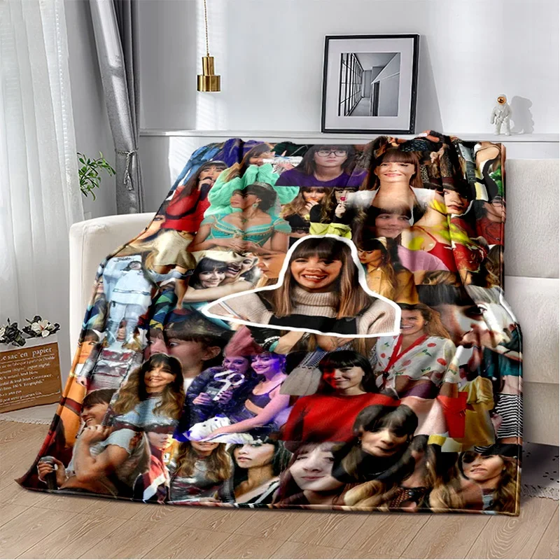 

3D Spanish Singer Cute Aitana Soft Plush Blanket,Flannel Blanket Throw Blanket for Living Room Bedroom Bed Sofa Picnic Cover Kid