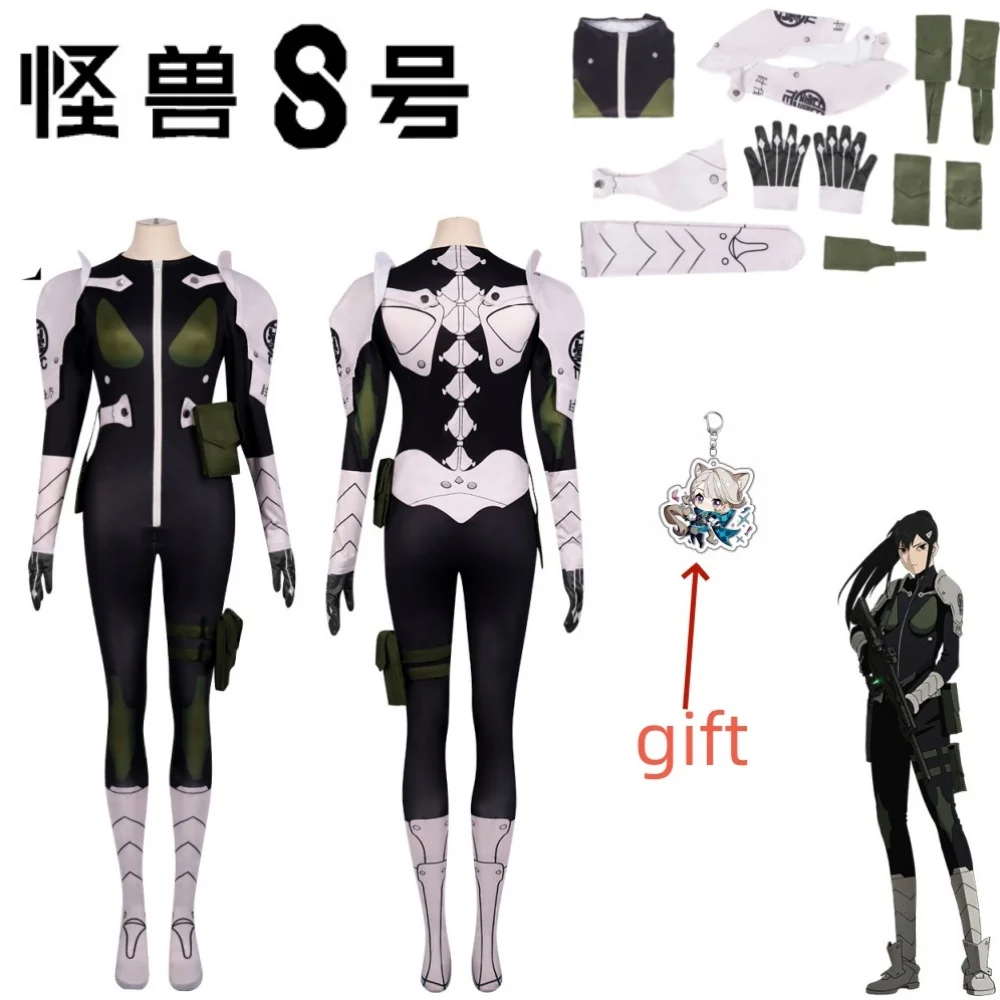 

Anime Kaiju No. 8 Cos Kafka Hibino/Mina Mshiro Cosplay Costume Women Man Combat Uniform Outfit Halloween Cos Costumes