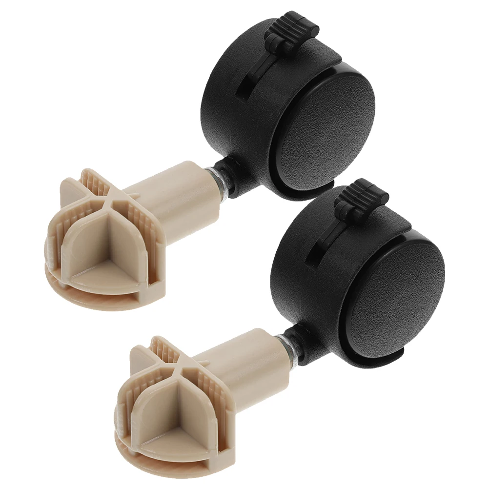 

2pcs Caster Wheels Cat Cage Accessories Dog Kennel Casters Round Furniture Pets Replacement Beige Pet Crate Swivel Caster