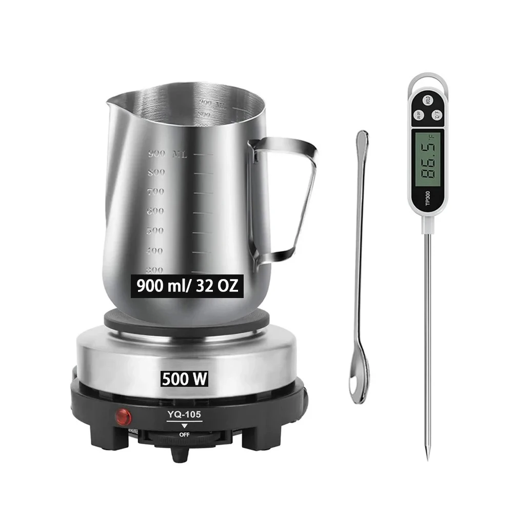 

Gemos Candle Making Supplies Tools Kit, Candle Making Kit Pouring Pot Diy Handmade Wax Candles with Wax Melting Hot Plate