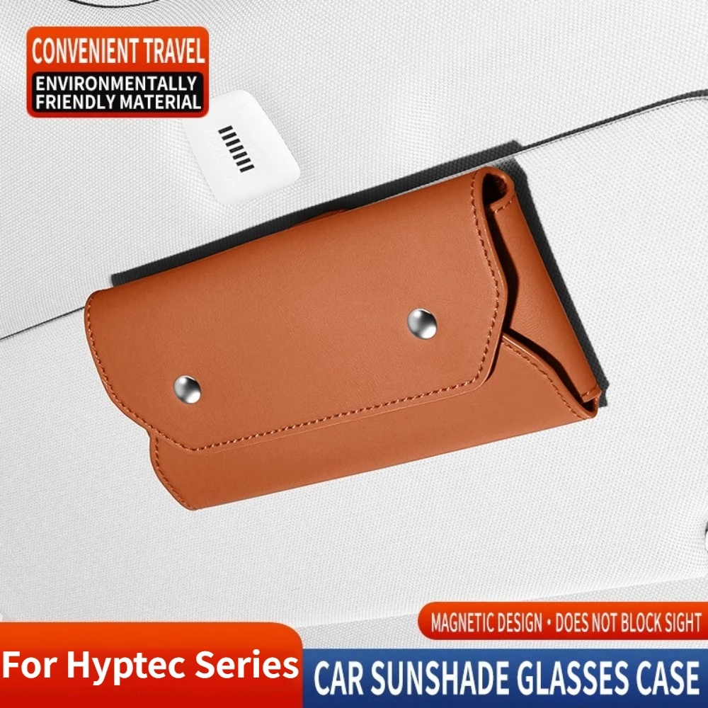 For Hyptec GT HT SSR HL A800 S600 Magnetic Car Sun Visor Glasses Holder Bag Wear-Resistant Car Sunglasses Protective Box Closure