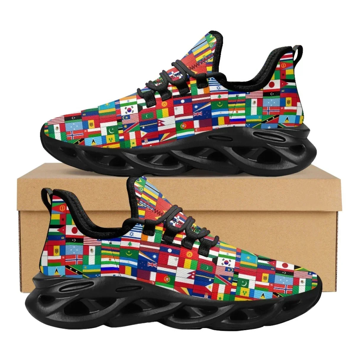 

Мужские кроссовки с узором национального флага, прочные, с мягкой подошвой, на заказ, женские спортивные беговые кроссовки, дизайнерские, противоскользящие, Sapatos Feminino