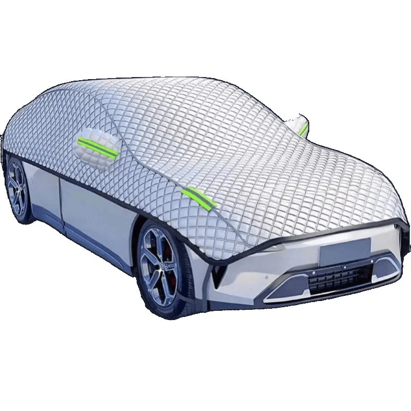 Car half-cover, sun shading, all-season universal, snow protection, sun protection, frost protection, thickened