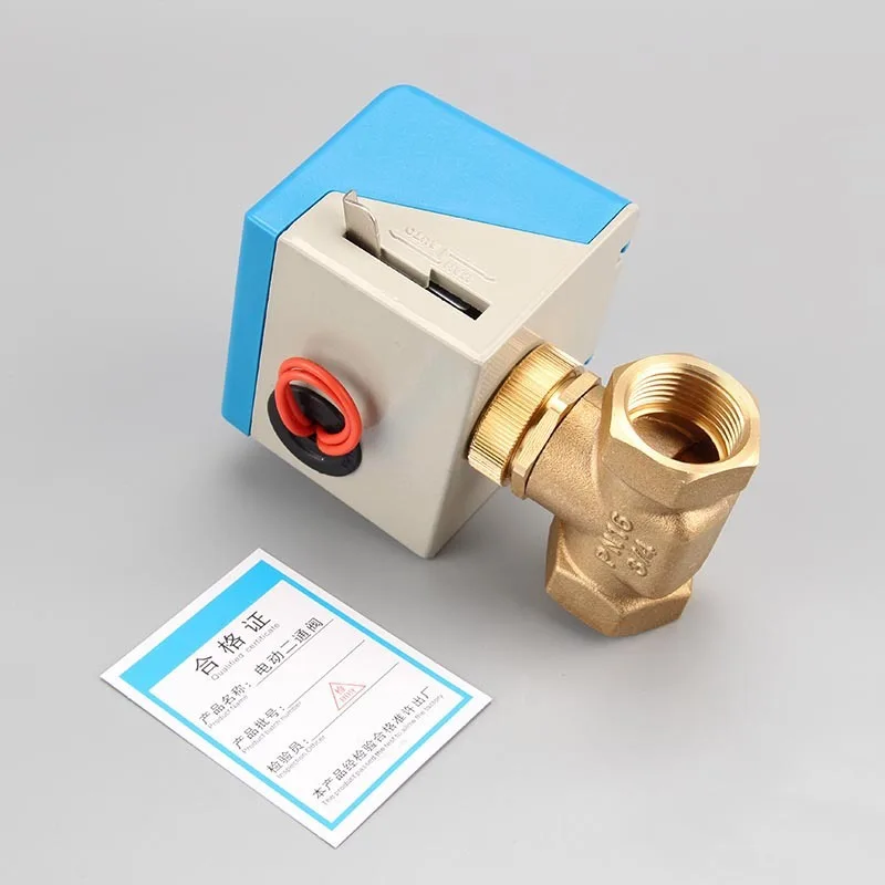 Central air conditioning electric two-way valve Johnson model VA7010 fan coil two-way solenoid valve 6 points DN20 intelligent