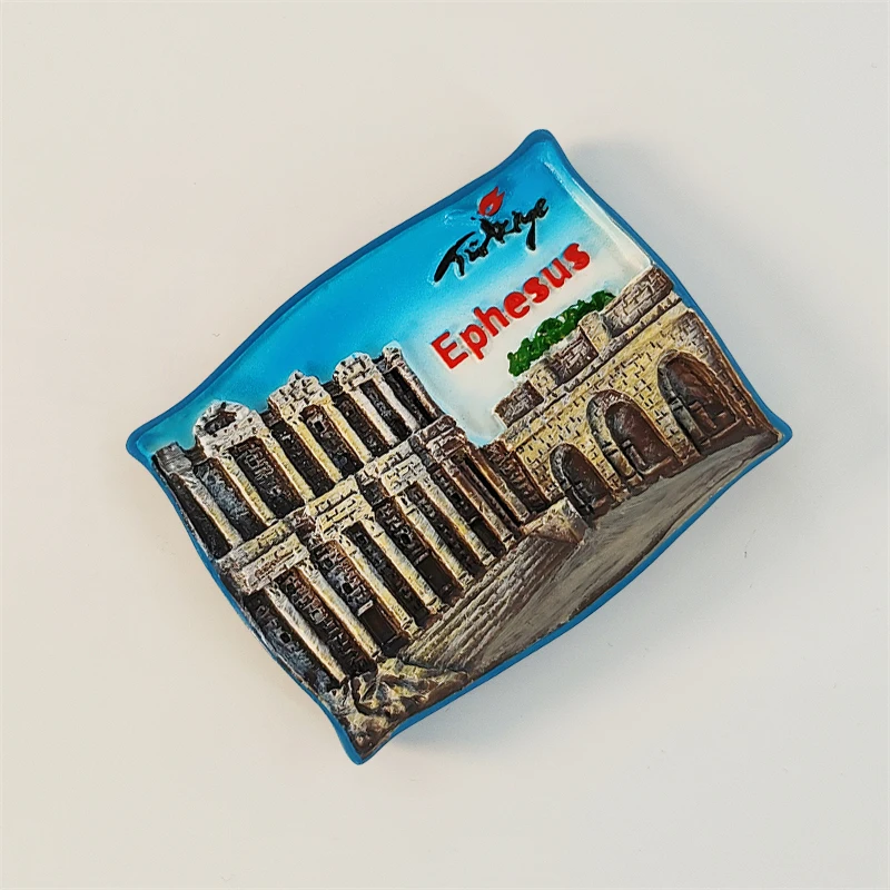 Turkey，Ionia，Temple of Artemis，3D Stereoscopic，Tourism souvenirs，Resin painting，Decoration home，Refrigerator magnets