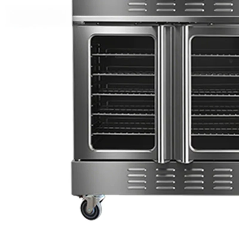 Commercial Gas Double Stack Convection Oven for Bakery Chicken Bread Roasting Stainless Steel Industrial Cooking Equipment