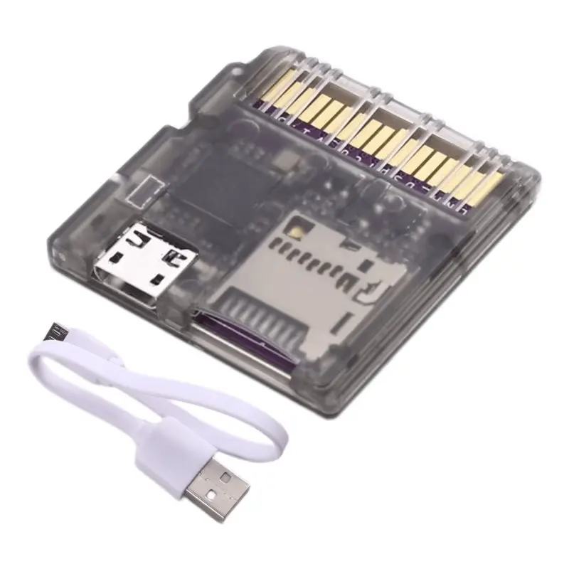 

FEDI-For NDS NDSL Dsi 3DS Console Game Reader Cart Injection Molded Transparent Case With RP2040 MCU Gaming Accessories