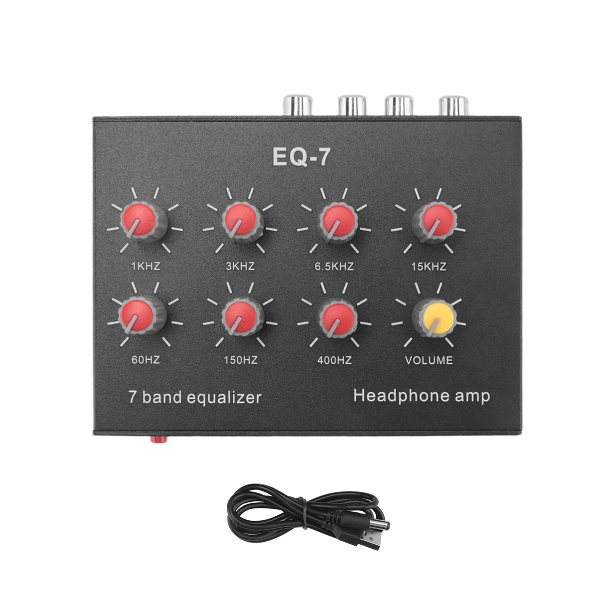 

Top Deals EQ-7 Car Audio Headset Amplifier 7-Band EQ Equalizer 2 Channel Digital Sound Equalizer