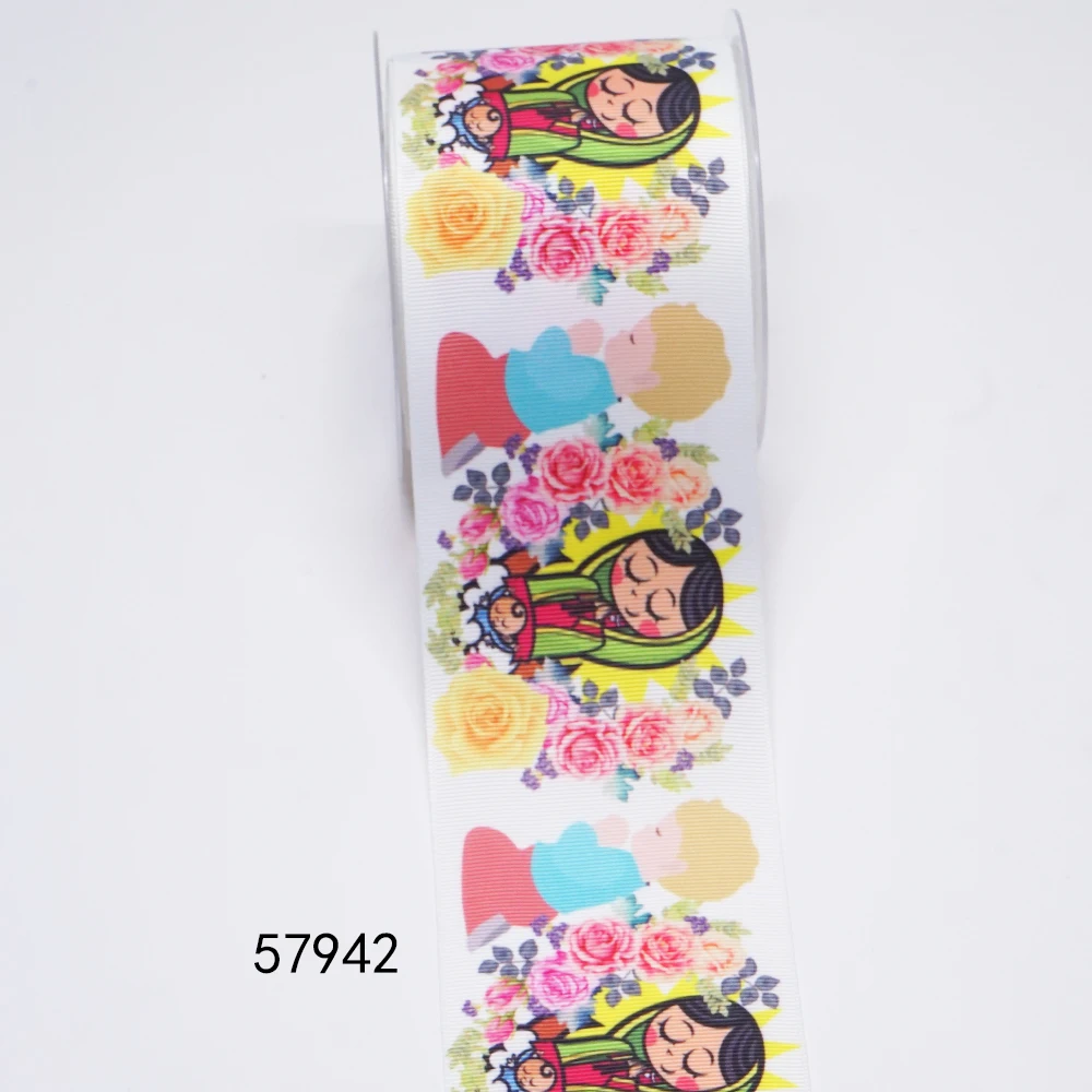 DIY Blessed Virgin Mary Printed Grosgrain Ribbon For Craft Supplies Sewing Accessories 5 Yards, Planar Resins 10 Pieces. 46692