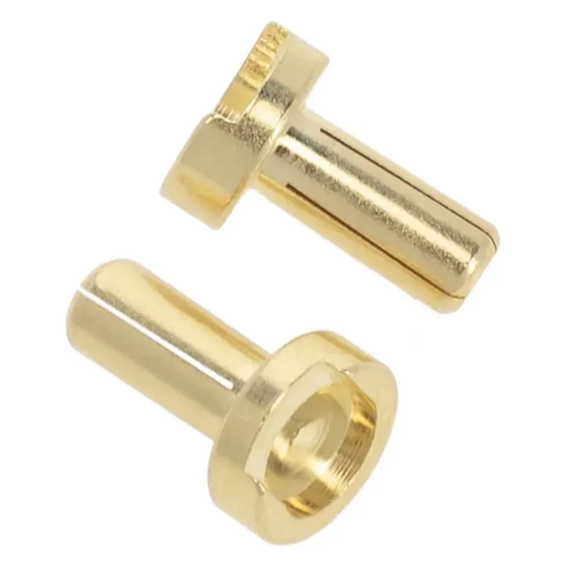 1 black + 1 red two radiator brass bullet banana plug RC car battery connector