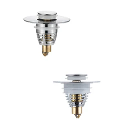 1pc Universal Drain Stopper Pop-Up Bounce Brass Core Bathroom Sink Plug Stopper Wash Basin Core Shower Sink Filter Plug Stopper