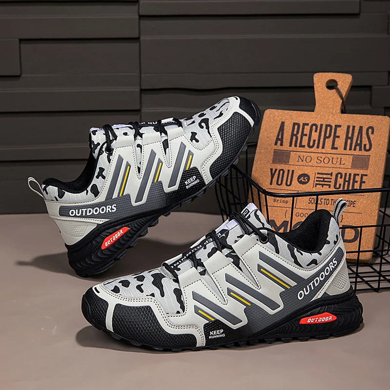 Men's Cycling Shoes Outdoor Waterproof Hiking Shoes Non-slip  Hiking Camping Shoes Outdoor Hunting Tactical Training Shoes