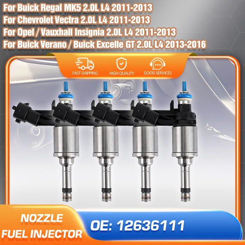 

Fuel Injector Nozzle 12636111 For Buick Regal Chevy Vectra Opel Vauxhall Insignia 2011-2013 Buick Verano Excelle GT 2013-2016