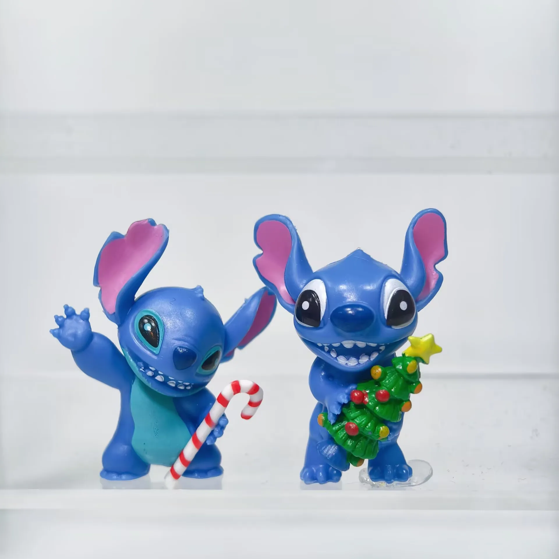 12개의 크리스마스 스티치 수집품: 릴로와 스티치 스티치 액션 피규어 트렌디 장난감 봉제 인형