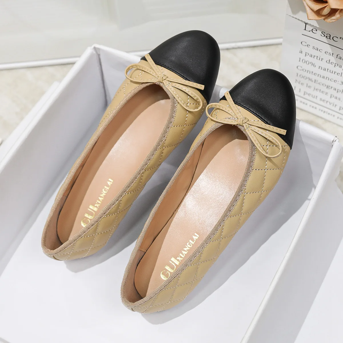 Woman Flat  Sandal Dress Shoes Low Heels Retro Closed Point Toe Sandal Shoes Girls Wedding Shoe Casual Flat Bowknot Shoes