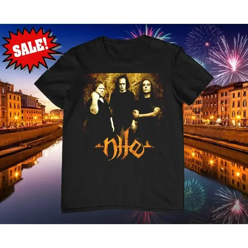 Members Of NILE Band Heavy Cotton T Shirt For Men Full Size BL104