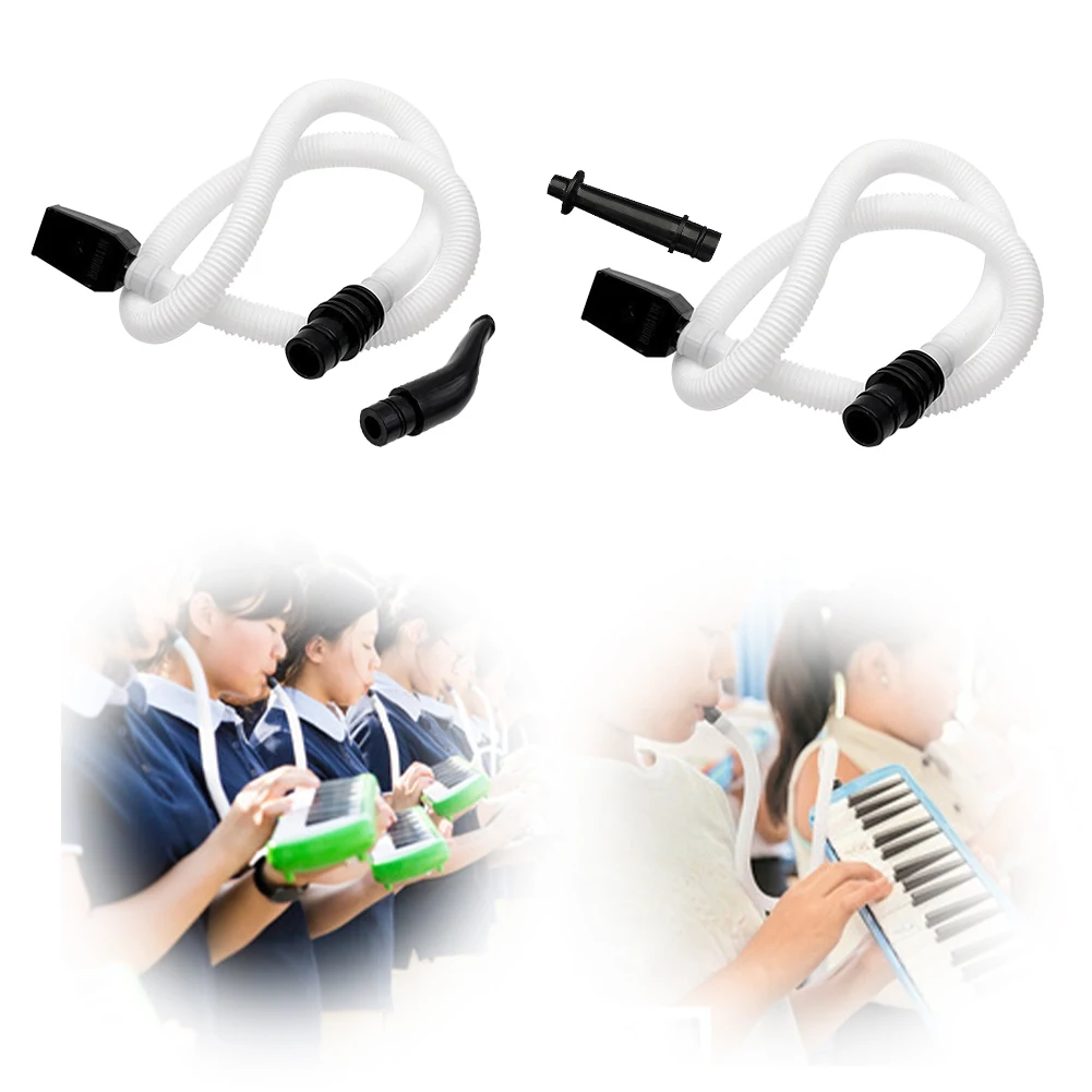 Melodica tubo de repuesto con boquilla, manguera Melodica larga, accesorios para instrumentos de resina, 32, 36, 37, 41 teclas