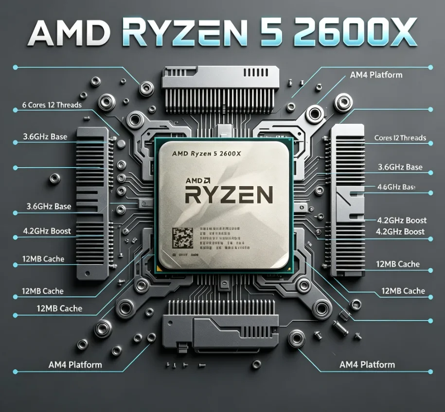 processeur-amd-ryzen-5-2600x-am4-pour-jeux-et-rendu-graphique-12-mo-de-cache-6-cœurs-12-threads-cpu-de-bureau-economique-pour-montage-diy-sans-ventilateur