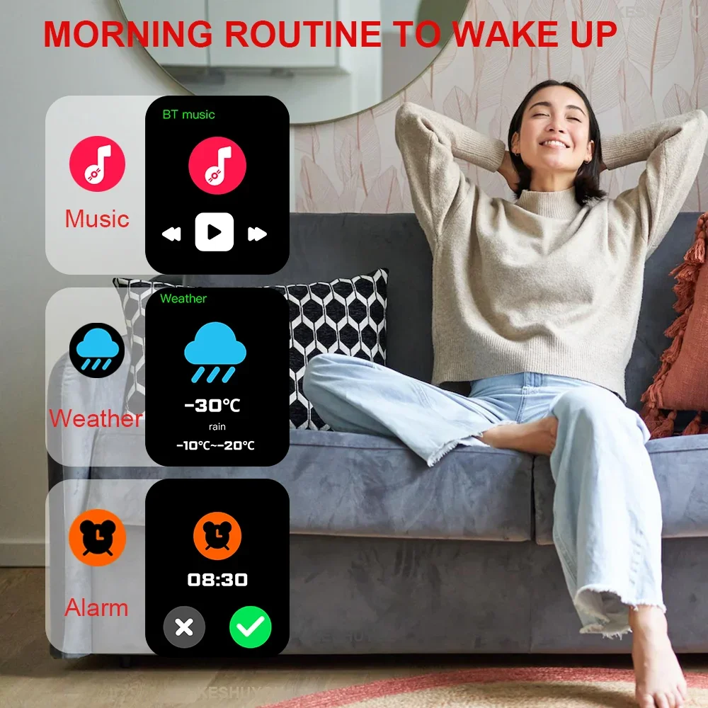 LAXASFIT H9 Pro max Novo mostrador de relógio inteligente para atender as chamadas Rastreamento de calorias Monitoramento de oxímetro de frequência cardíaca Bluetooth Smartwatch