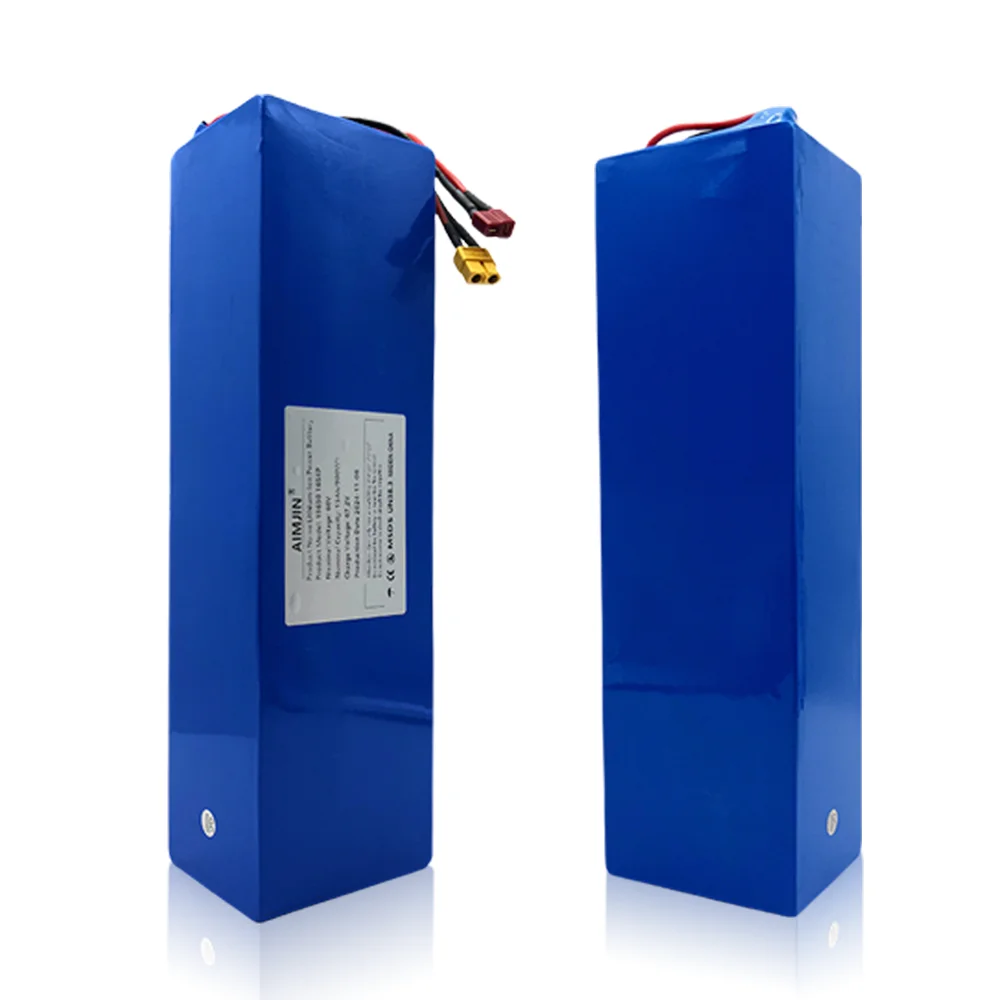 60V battery 15000mAH 18650 Lithium with BMS for Motorcycle, Scooter, Bicycle 2000W Motor 16s4p Battery Pack