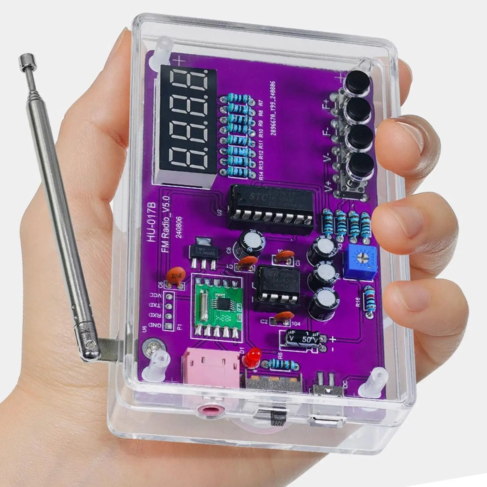 FM Radio Kit Stable Creative Soldering Practice Kit for Adults Beginners