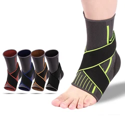 Sports Adjustable Ankle Support Ankle Bandage Ankle Compression Sleeve for Basketball Volleyball Running Fitness Ankle Protector