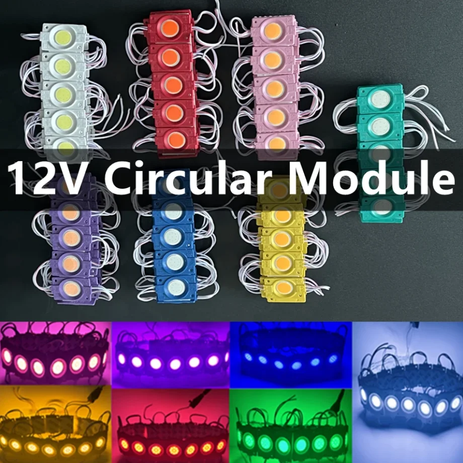 Waterproof IP65 12V COB Led Modules 10PCS Combination Hard Strip Light Backlight Shop Banner Room Truck Sedan Decorations