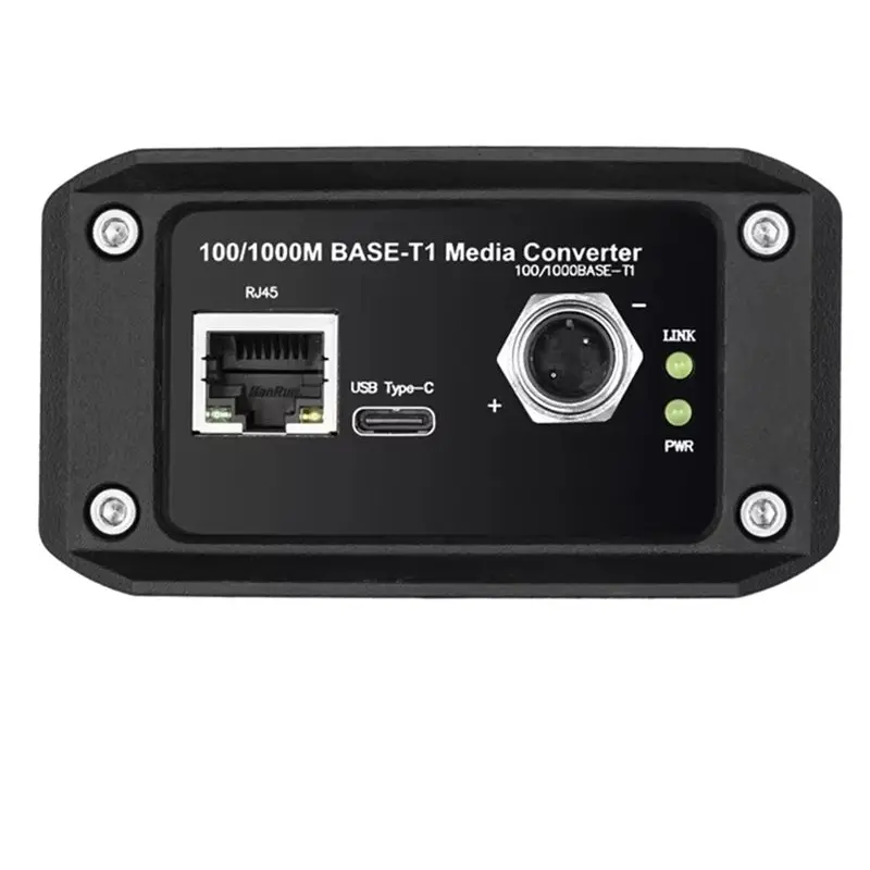 A20F-Full-Featured 100/1000M Base-T1 Media Converter+ Connector RAD. NEPTUNE-24 MAX For Rosenberger