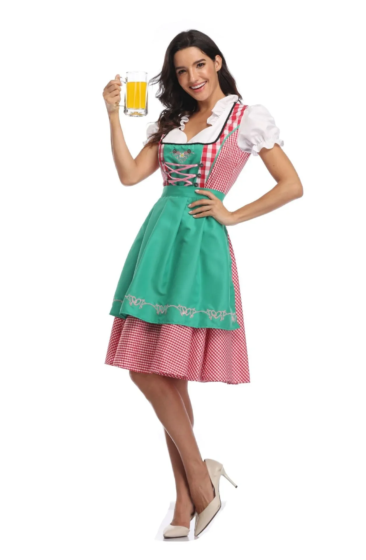 مثير الكبار النساء الألمانية Octoberfest البيرة فتاة Dirndl زي البافارية التقليدية حفلة البيرة خادمة تأثيري فستان